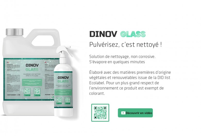 DINOV Glass: Spray it clean!