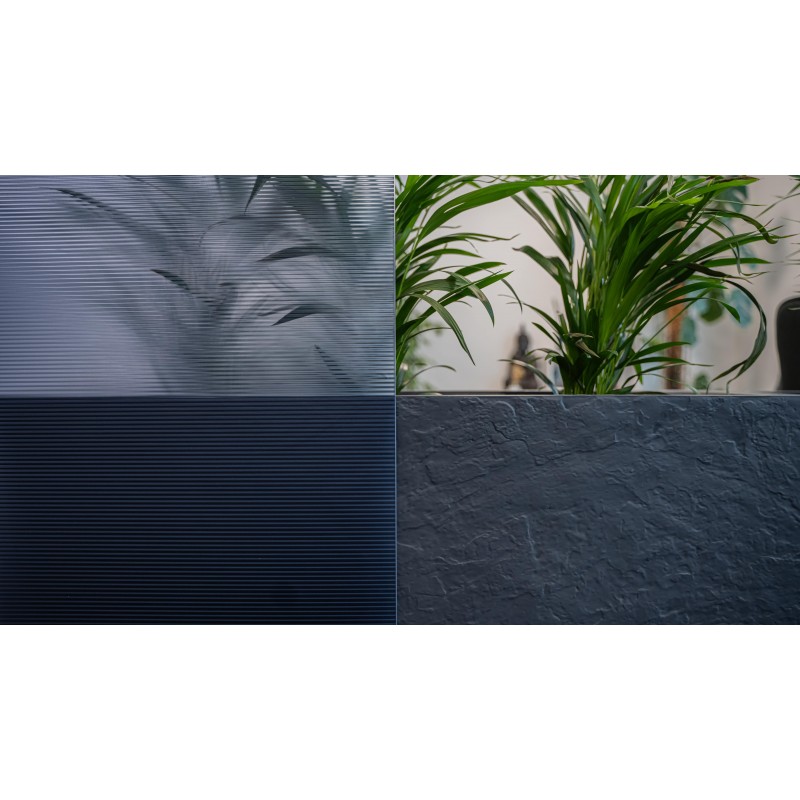 STR 10 Film strié bleu fines bandes