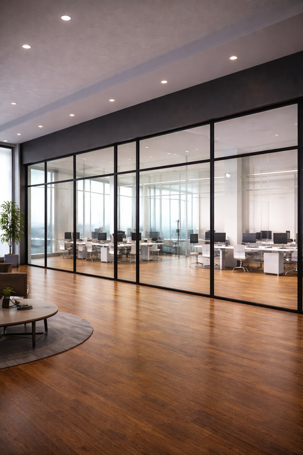 Office with decorative film - After